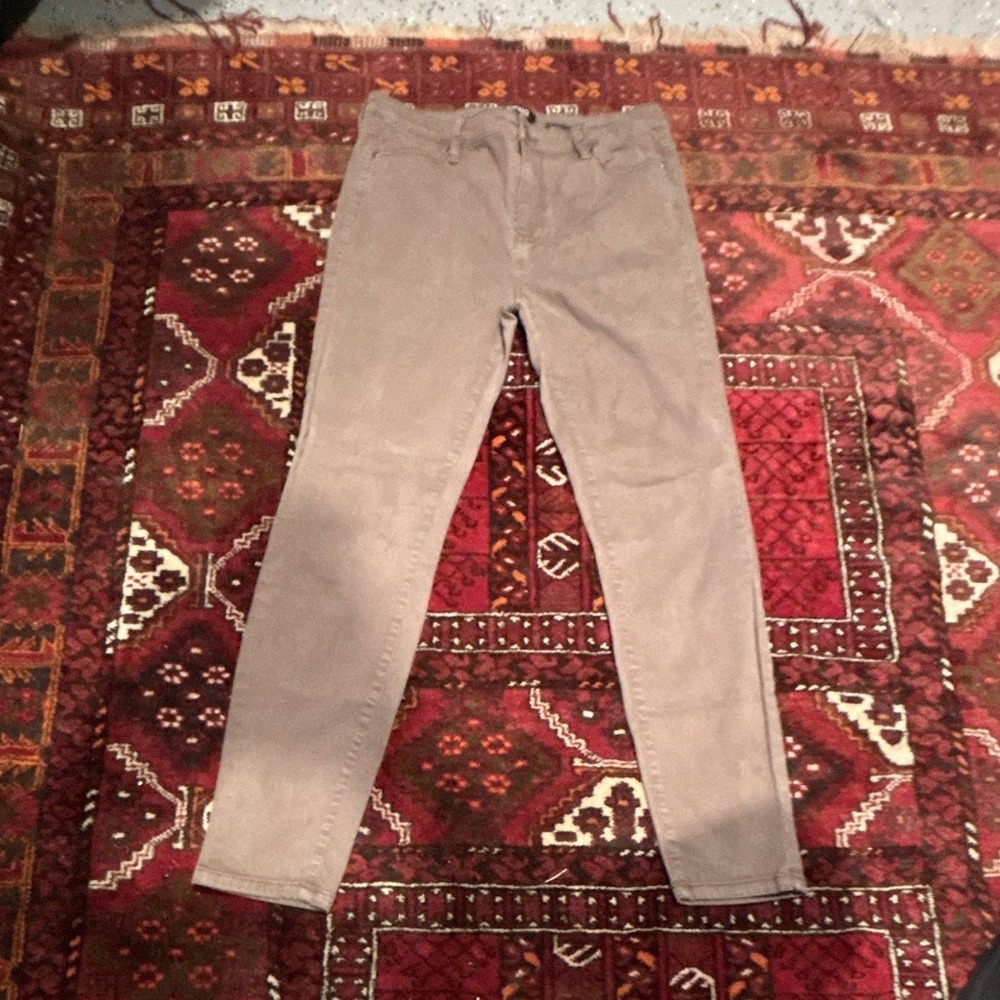 Buffalo David Bitton High Rise Skinny Jeans - Gray Medium Wash Stretch